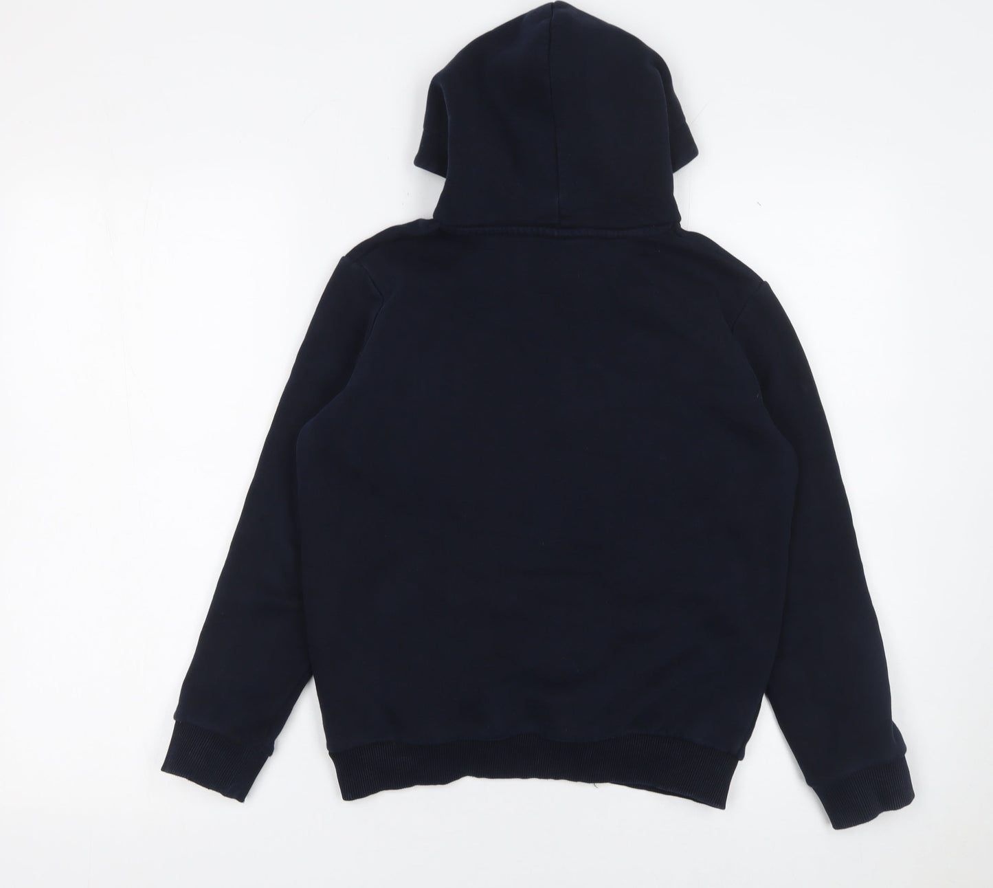 Hype Boys Blue Pullover Hoodie 11-12 Years Cotton Fleece Logo Sweatshirt