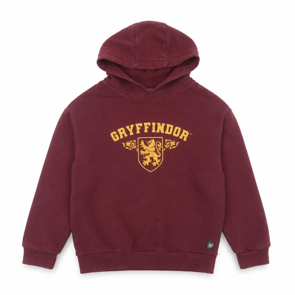 Front view of Marks & Spencer boys’ red gryffindor pullover hoodie 7-8 years