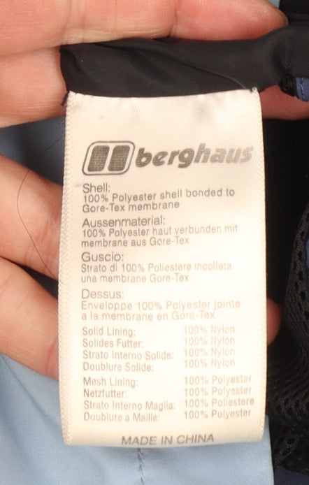Berghaus Womens Blue Waterproof Hooded Rain Jacket Size 10