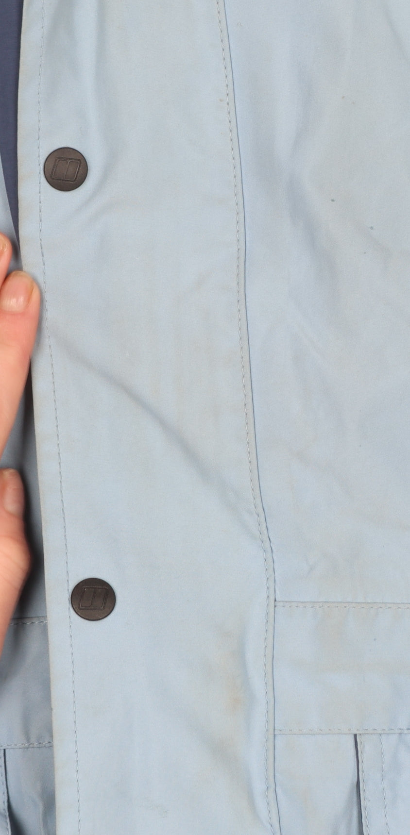 Berghaus Womens Blue Waterproof Hooded Rain Jacket Size 10