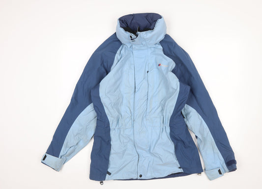 Berghaus Women's Blue Waterproof Gore-Tex Rain Jacket Size 10
