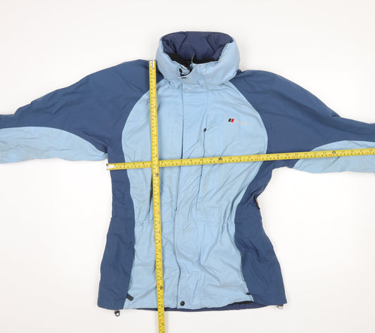 Berghaus Women's Blue Waterproof Gore-Tex Rain Jacket Size 10
