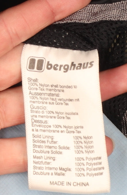 Berghaus Women's Blue Waterproof Gore-Tex Rain Jacket Size 10