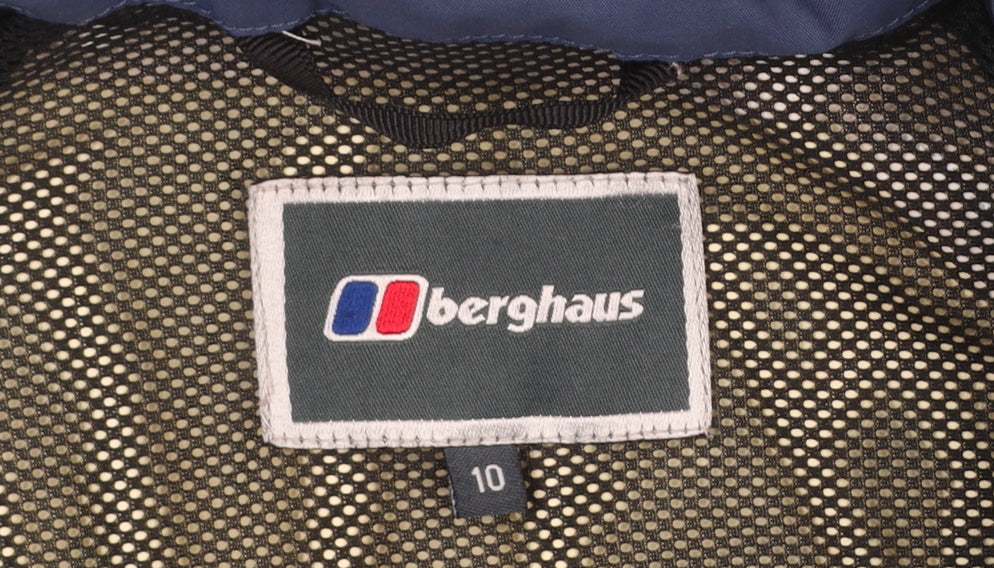 Berghaus Women's Blue Waterproof Gore-Tex Rain Jacket Size 10