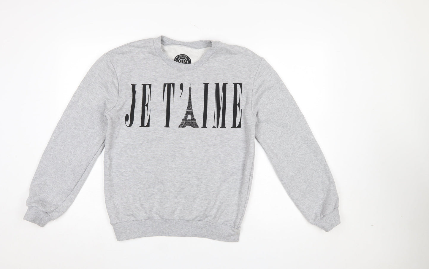 Smithson Clothing Women's Grey 'Je T’aime' Graphic Sweatshirt Size S