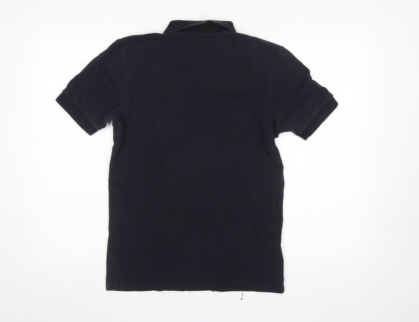 Fred Perry Men's Black Polo Shirt Small Slim Fit Cotton