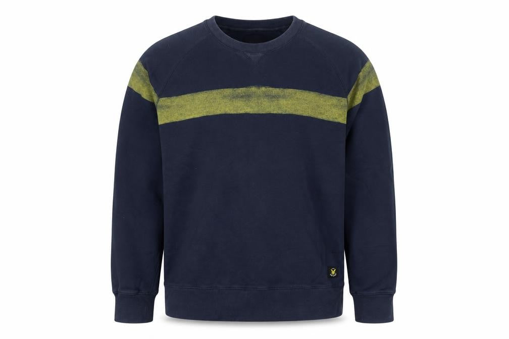 Lyle & Scott Men’s Blue 2XL Pullover Sweatshirt Crew Neck Cotton