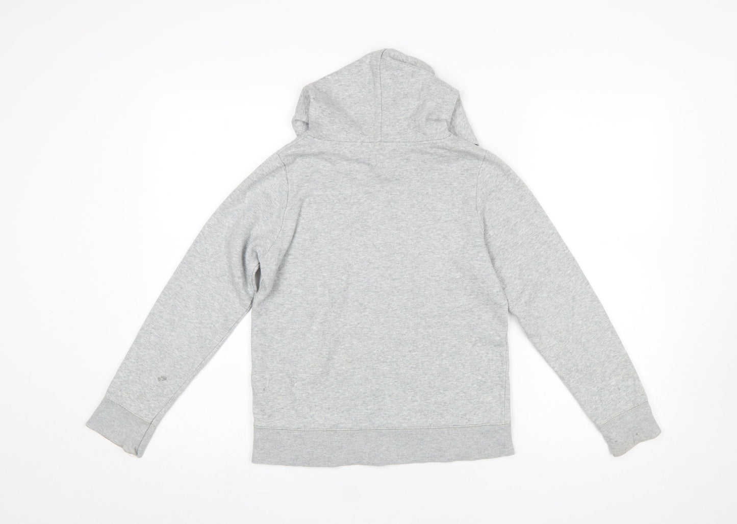 GAP Girls Grey Logo Pullover Hoodie - XL (12-13 Years) Cotton Blend