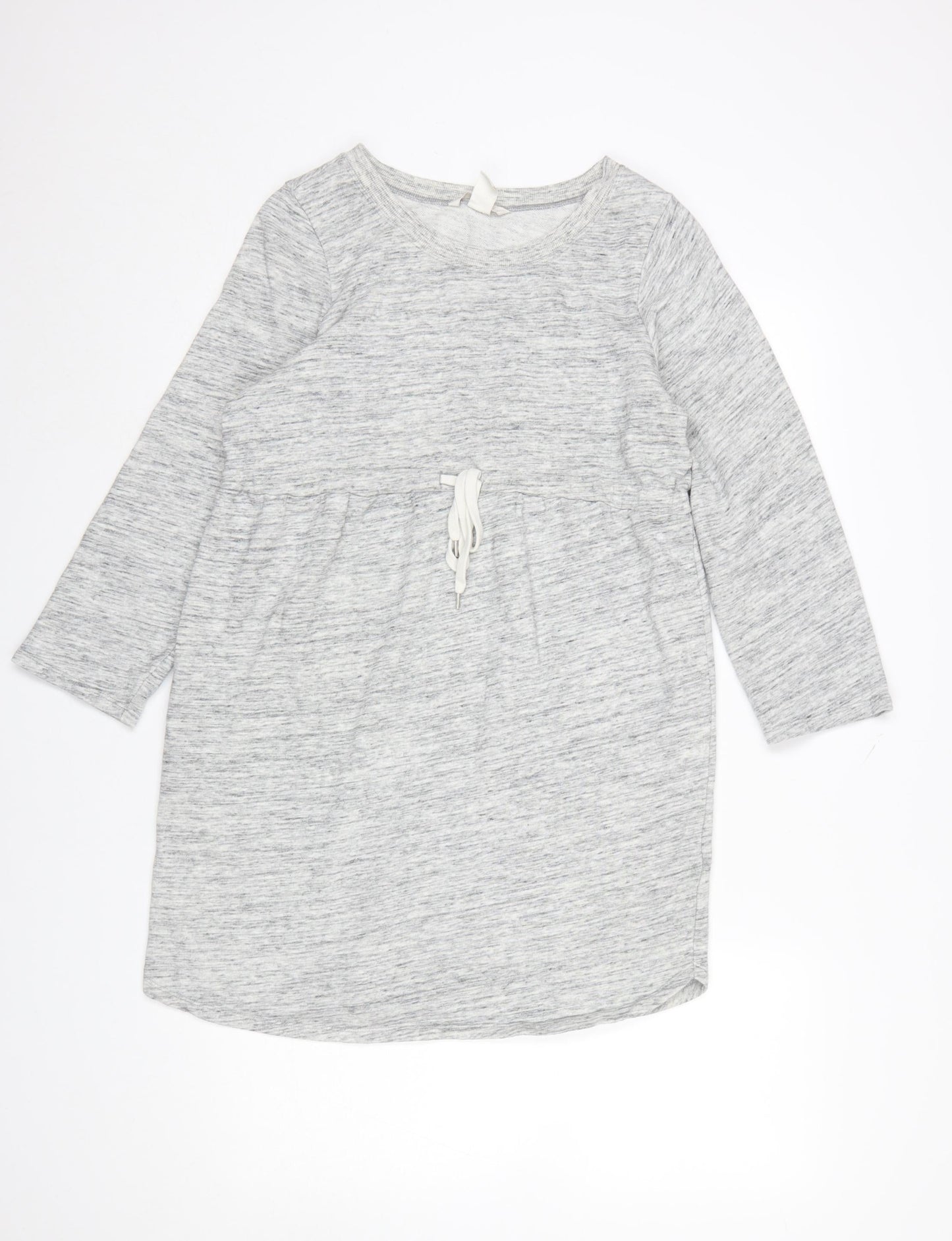 H&M Mama Grey Maternity Tunic Sweatshirt Women’s Size 12 Cotton Blend
