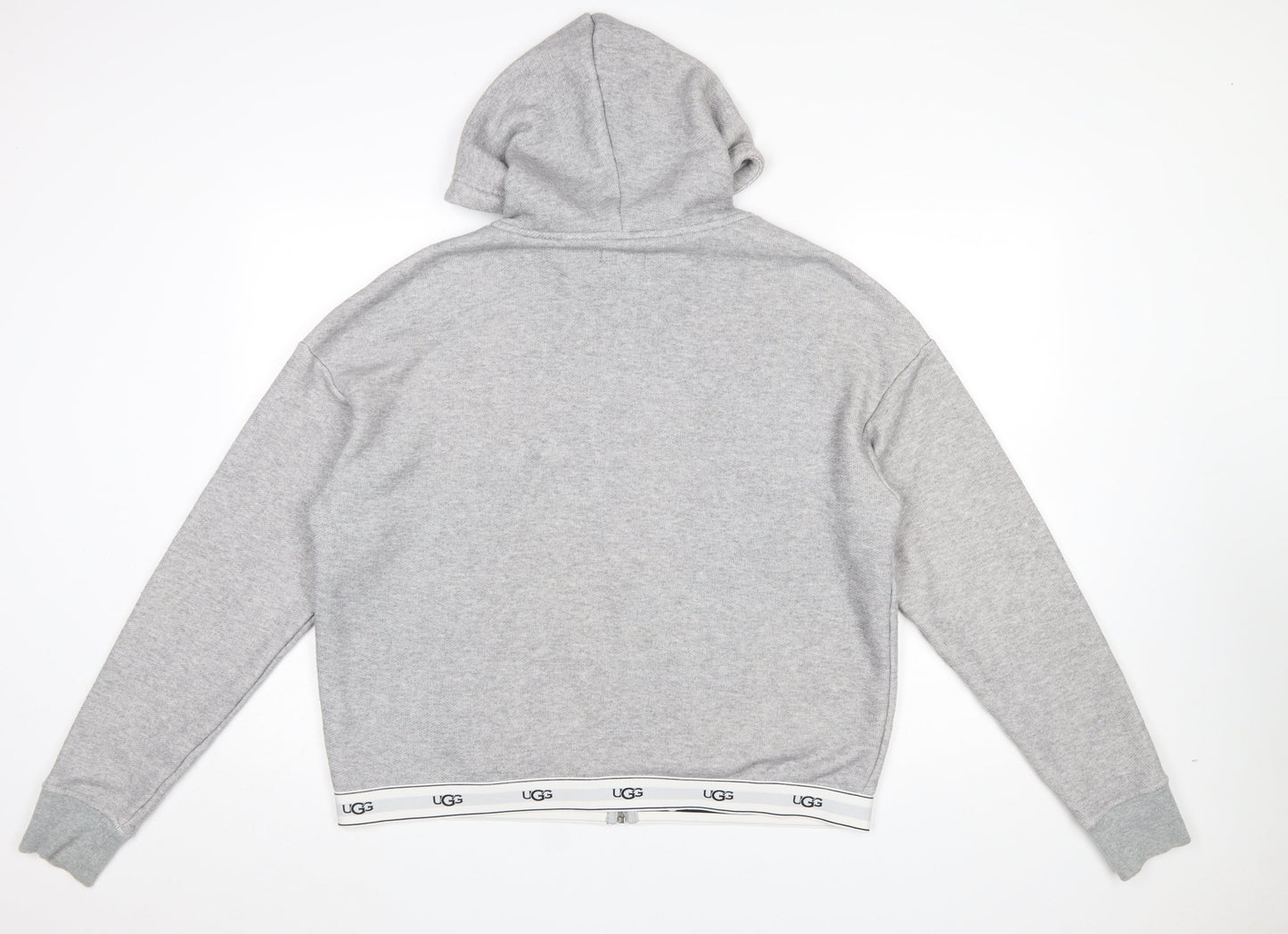 UGG Women’s Grey Full Zip Hoodie XL Cotton Blend Casual Sweatshirt