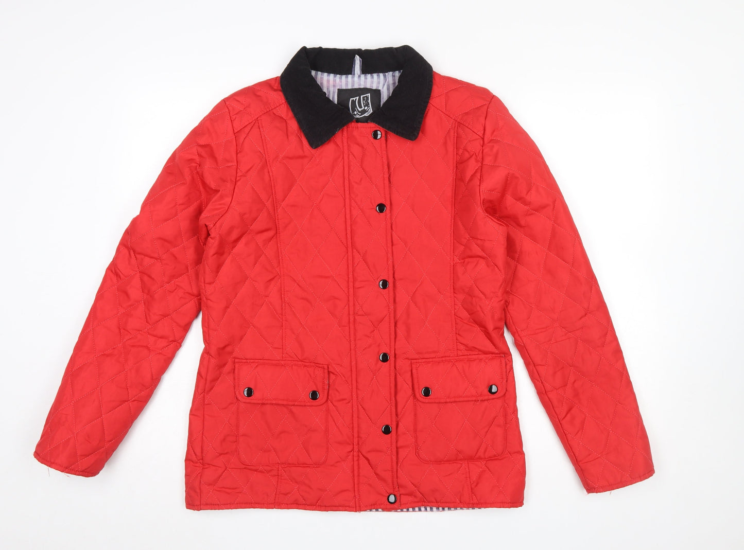 Urban Diva Women’s Red Quilted Mid-Length Jacket Size M