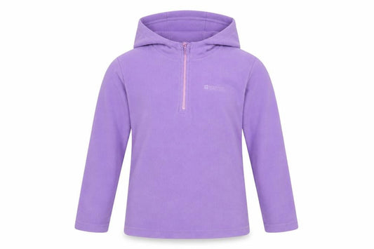 Mountain Warehouse Girls Purple Fleece 1/4 Zip Hoodie 9-10 Years
