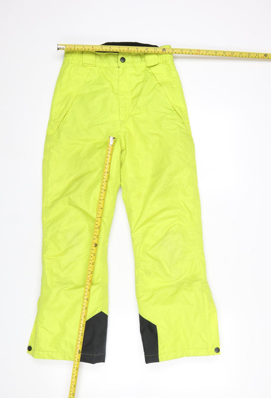 Crane Boys Yellow 9-10 Years Waterproof Insulated Snow Pants