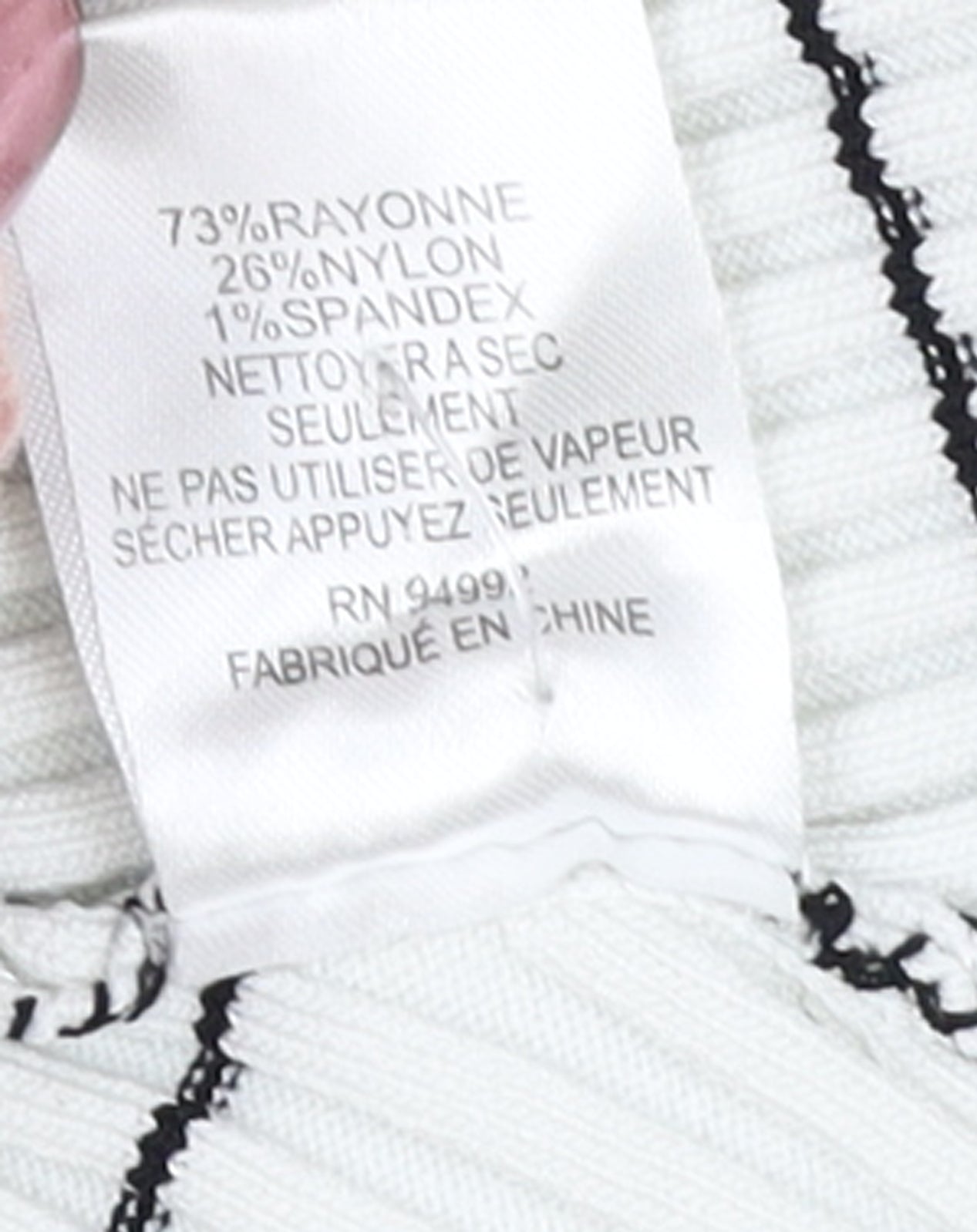 Jonathan Simkhai Women’s White Wrap Stripe Knit Skirt XS