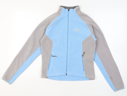 Helly Hansen Womens Blue Grey Fleece Full Zip Jacket Size S