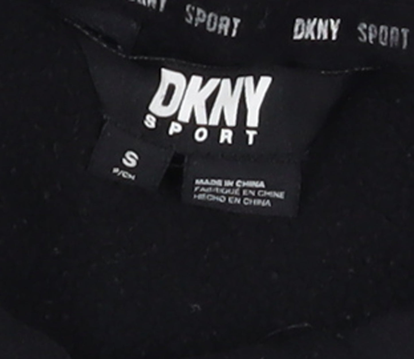 DKNY Sport Boys Black Pullover Hoodie S Cotton Blend Casual