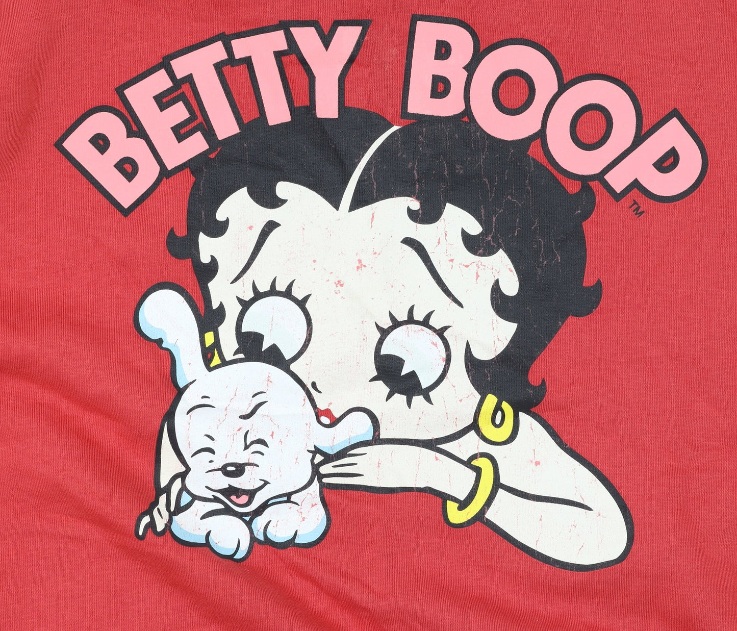 Primark Betty Boop Red Women's M Crew Neck Pullover Jumper