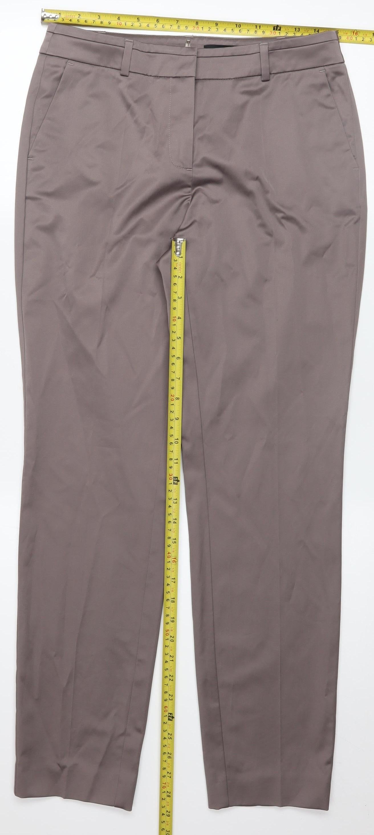 Comma Women Brown Size 8 Straight Dress Pants Work Trousers
