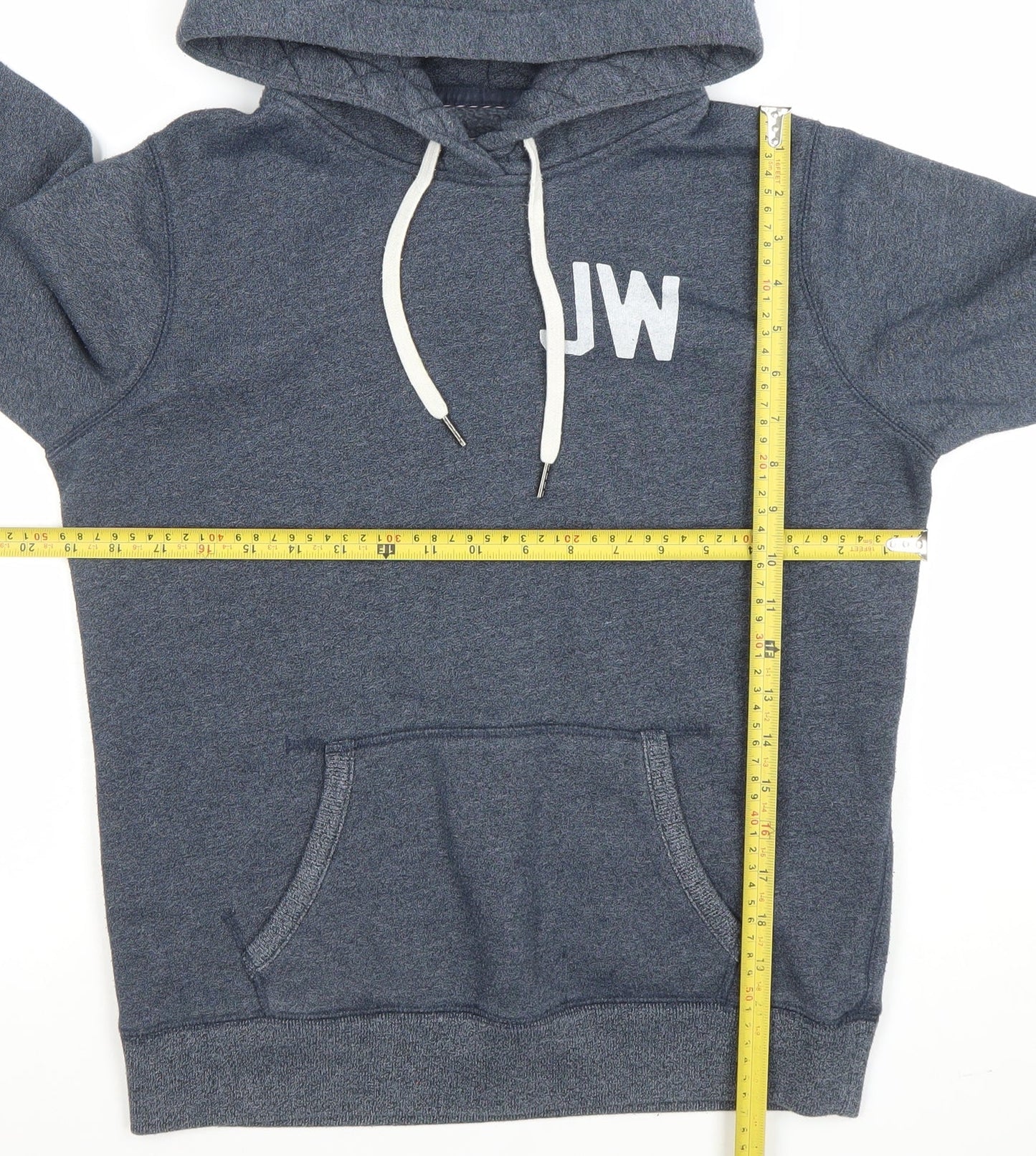 Jack Wills Women Blue Pullover Hoodie Size M Embroidered Logo