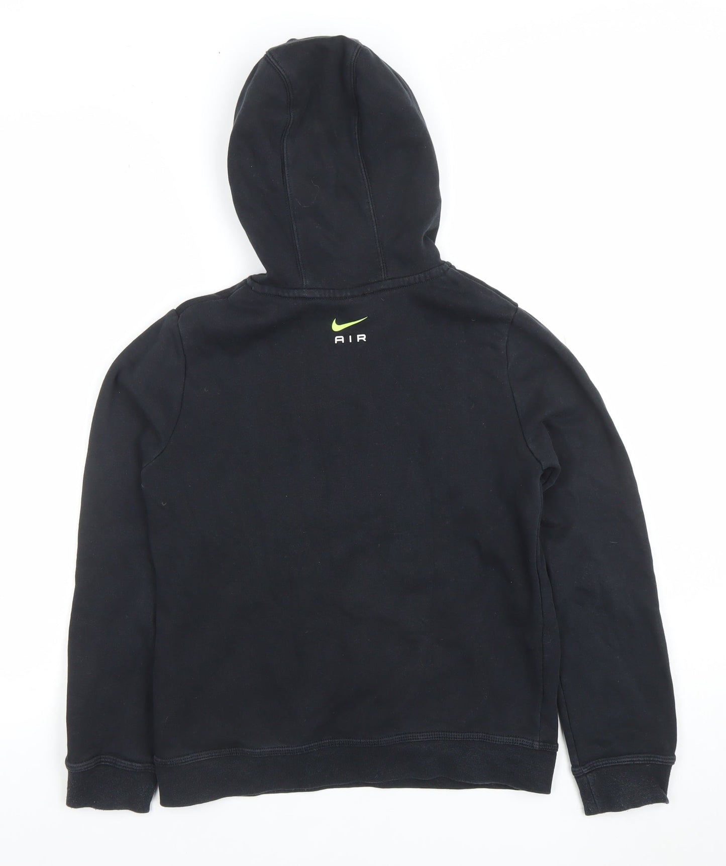 Nike Boys Black Air Pullover Hoodie M Cotton Blend Long Sleeve