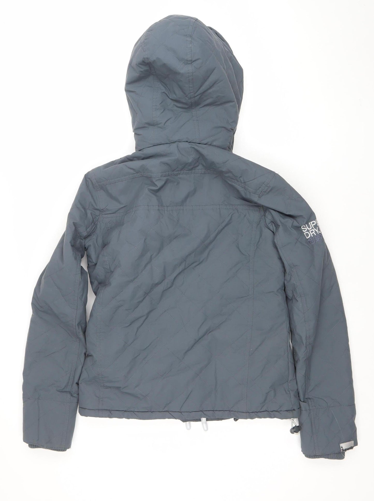 Superdry Men's Grey Small Hooded Puffer Jacket Windcheater