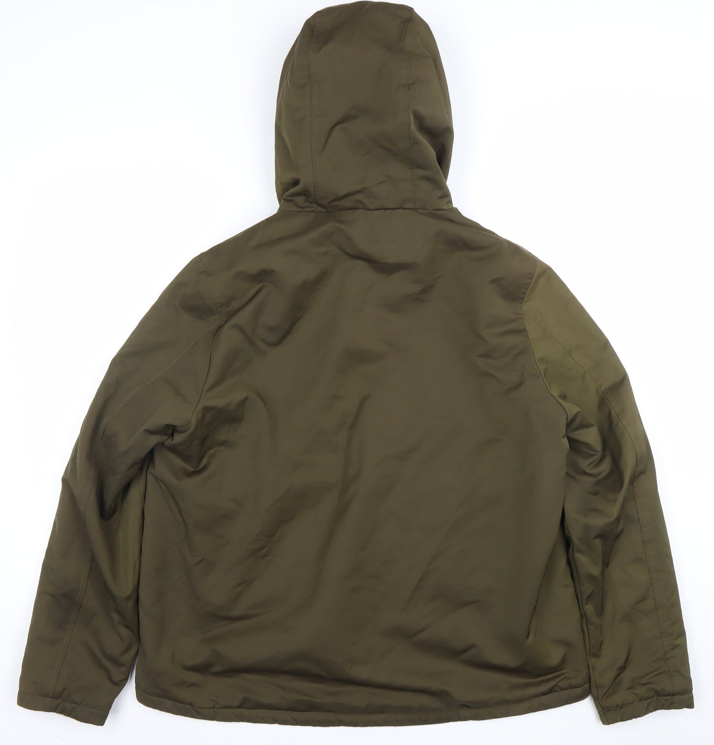 Primark Women’s Green Hooded Faux Fur Lined Parka Jacket M