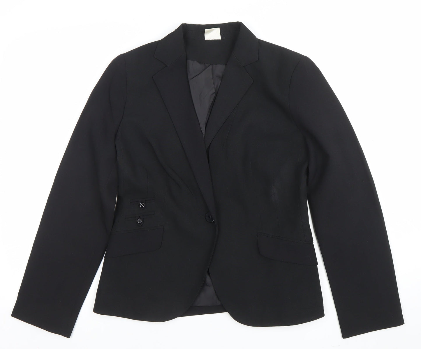 Bay Women's Black Size 12 Tailored Single-Breasted Blazer