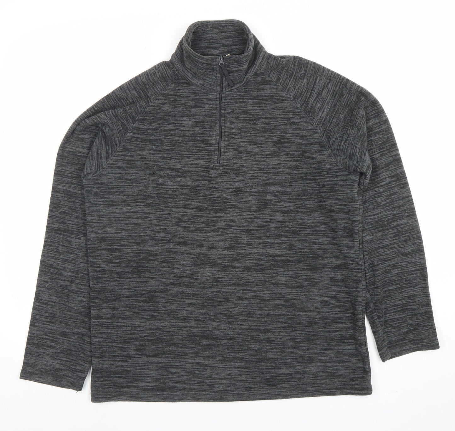 Mountain Warehouse Men's Grey Half Zip Fleece Pullover Sweatshirt Size S