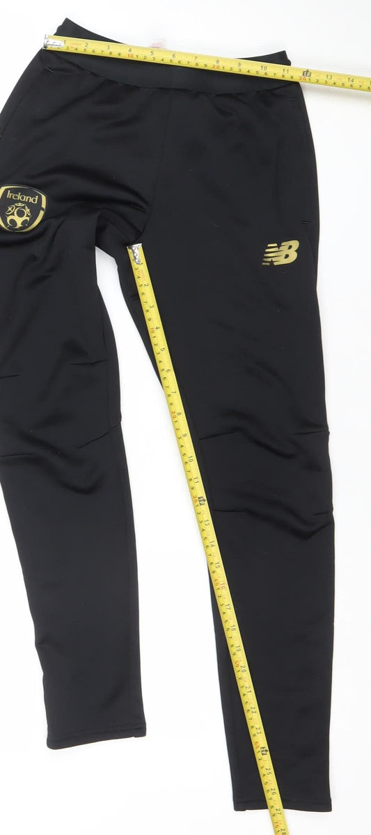 New Balance Boys Black XL Track Pants Football Training Tapered Fit