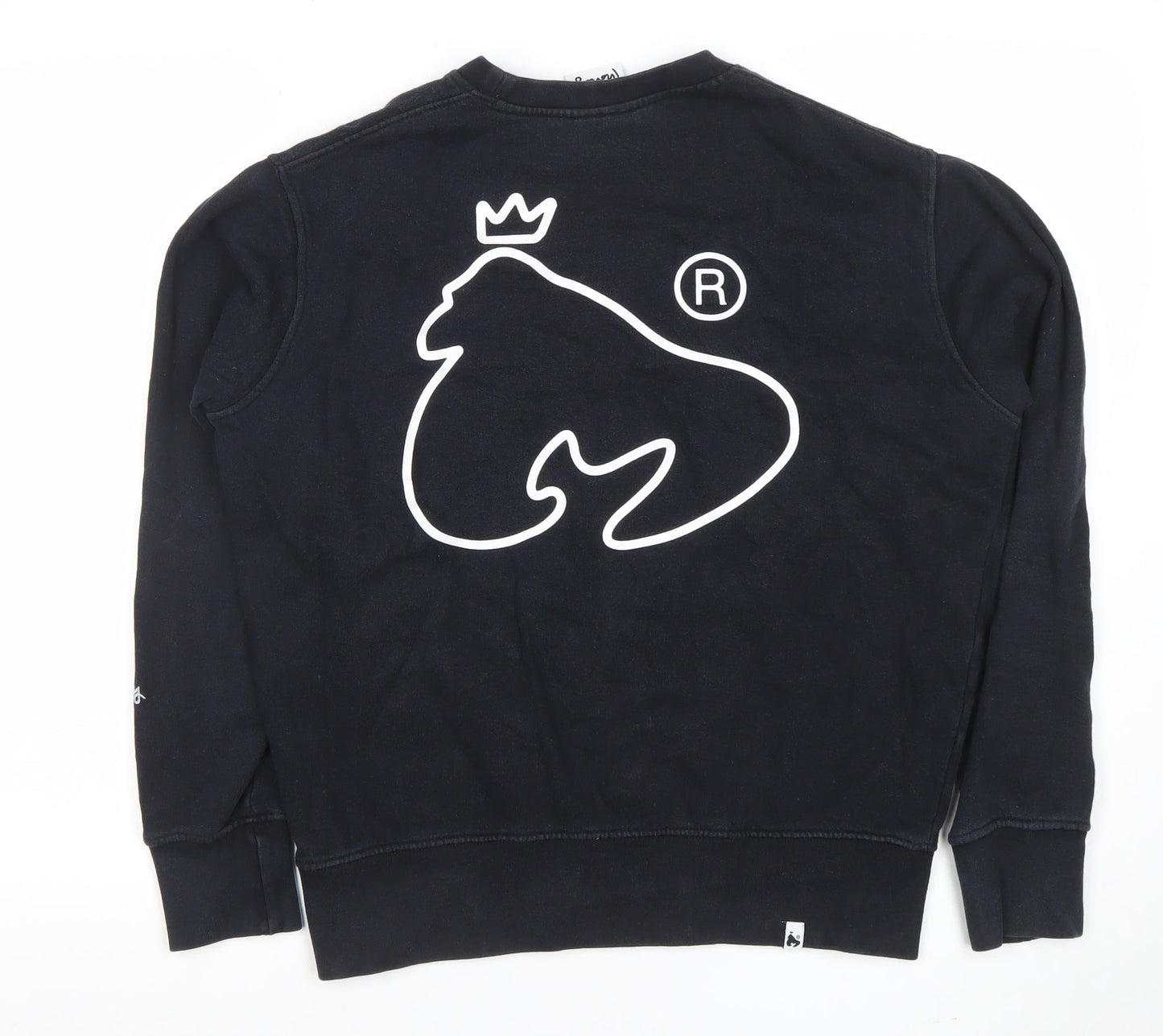 Money Mens Black Small Crew Neck Logo Sweatshirt