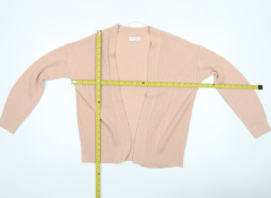 Papaya Women’s Beige Knit Cardigan Size M Long Sleeve Acrylic