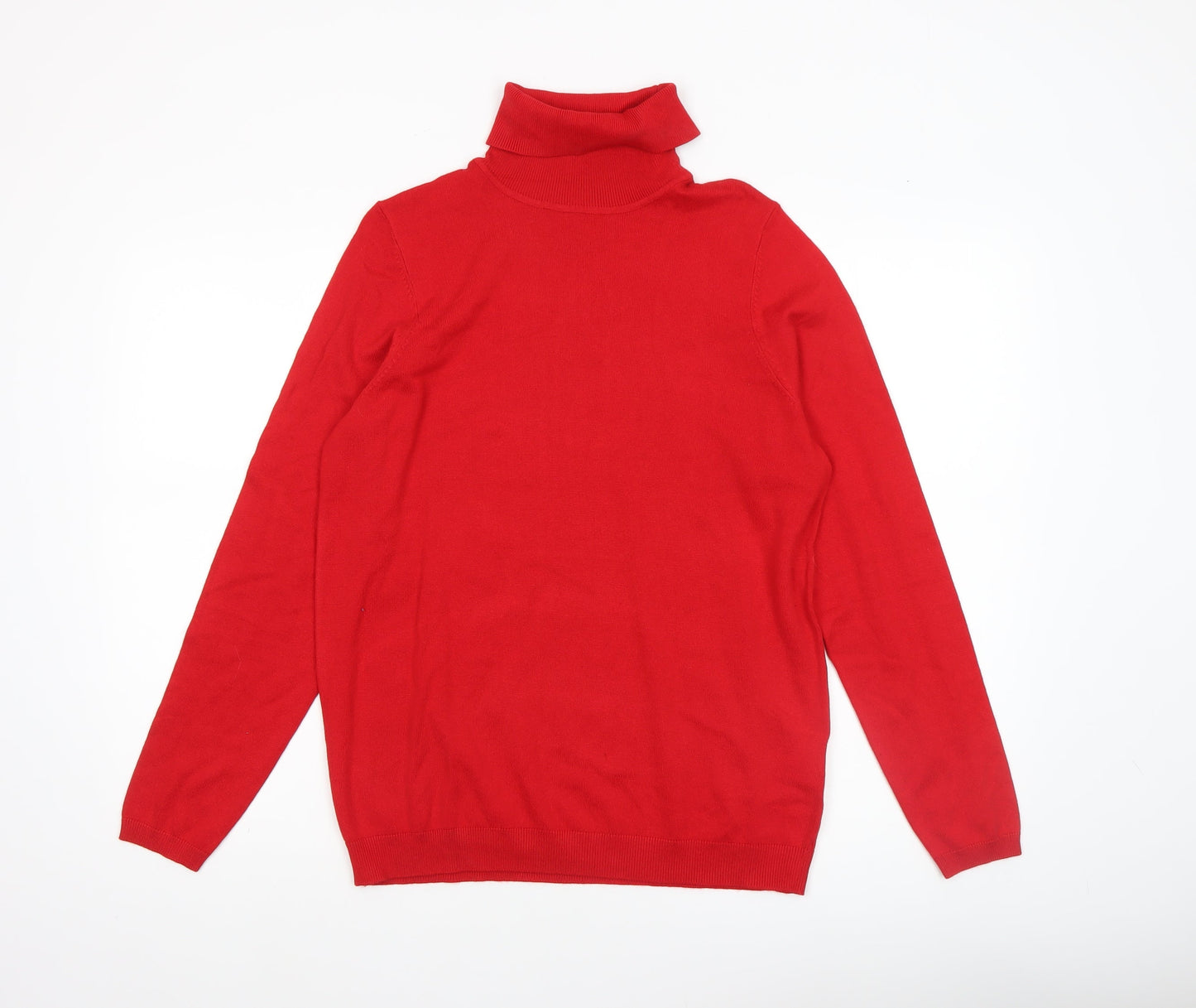 Pimkie Women's Red Roll Neck Long Sleeve Pullover Jumper XL