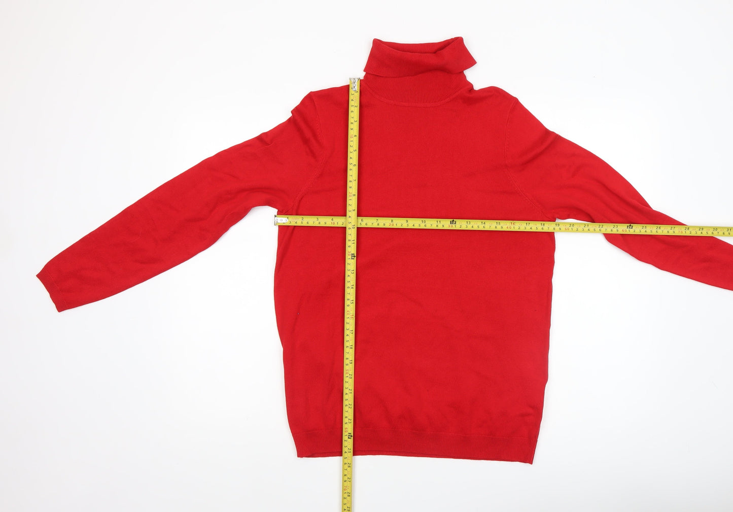 Pimkie Women's Red Roll Neck Long Sleeve Pullover Jumper XL