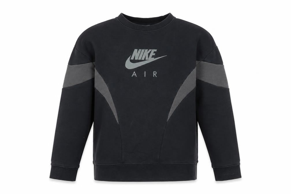 Nike Boys Black Air Logo Pullover Sweatshirt Size 146cm