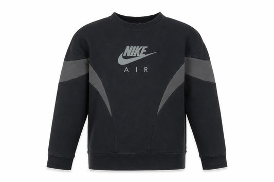 Nike Boys Black Air Logo Pullover Sweatshirt Size 146cm