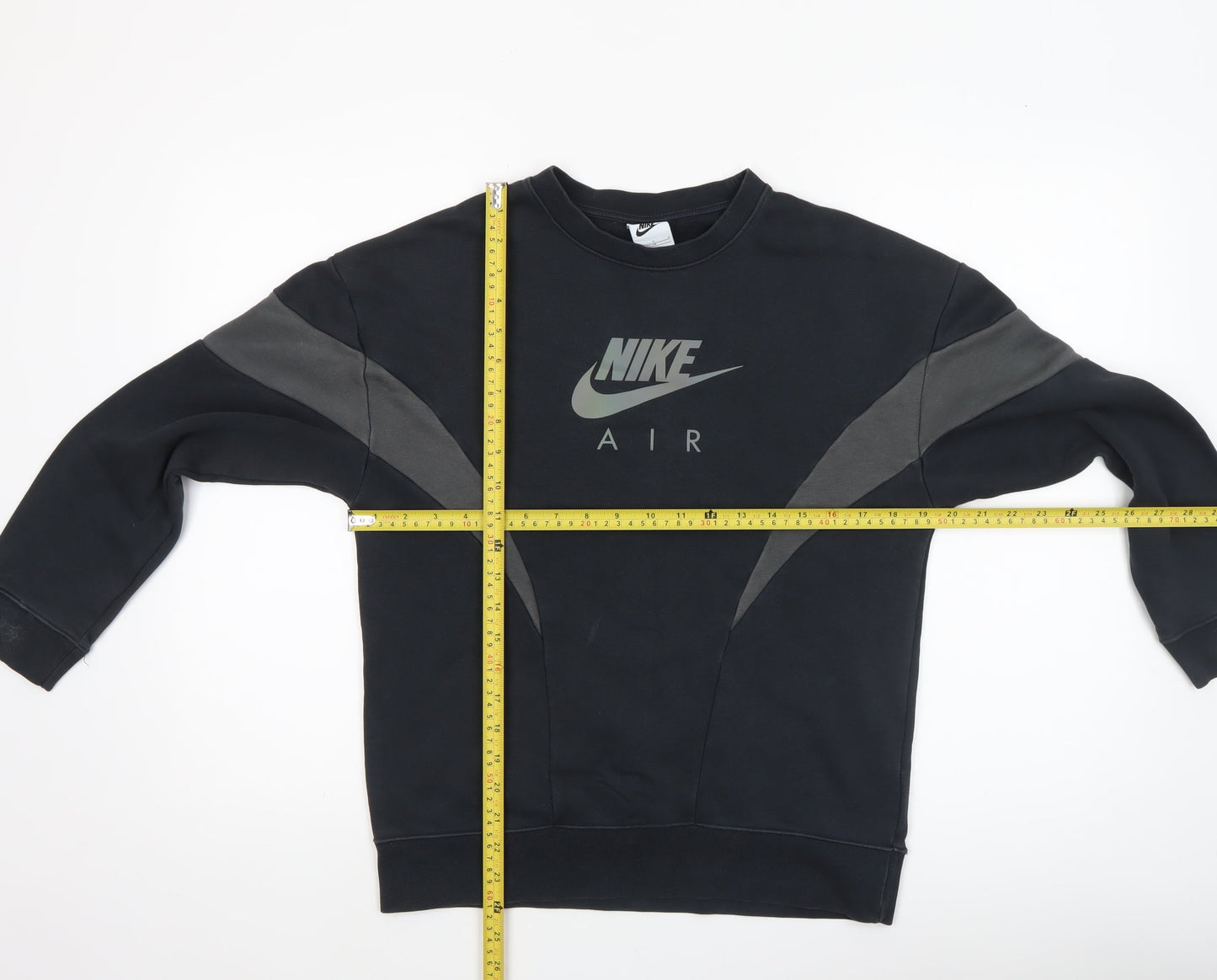 Nike Boys Black Air Logo Pullover Sweatshirt Size 146cm