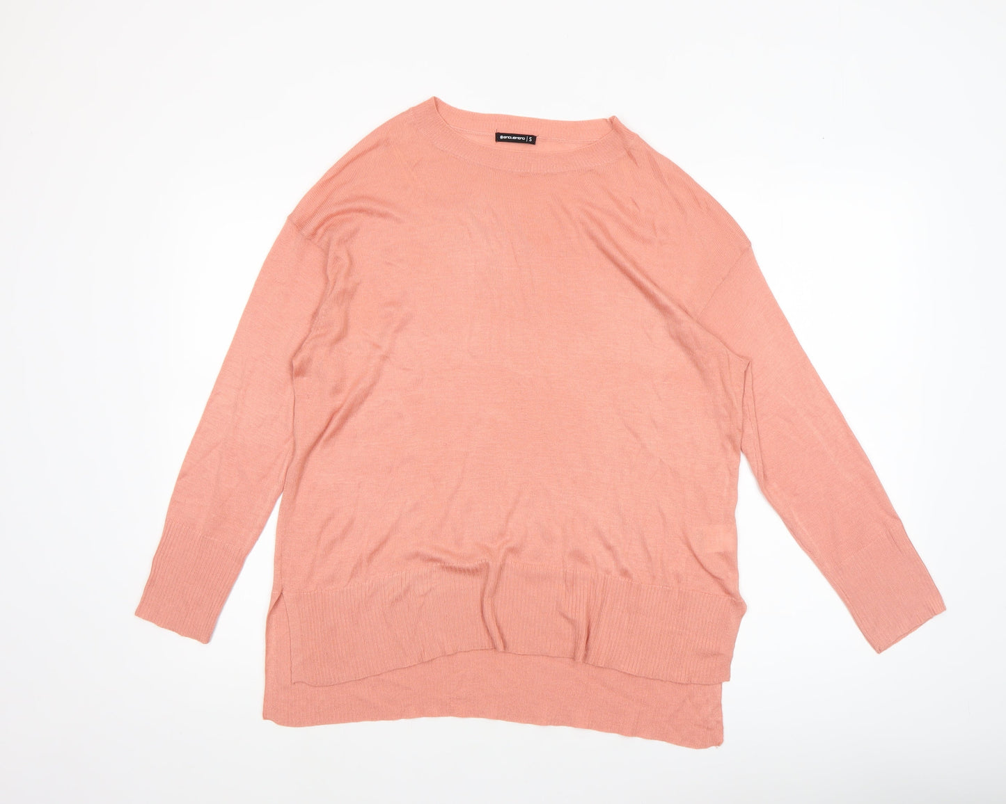Encuentro Women’s Pink Knit Pullover Jumper Size S