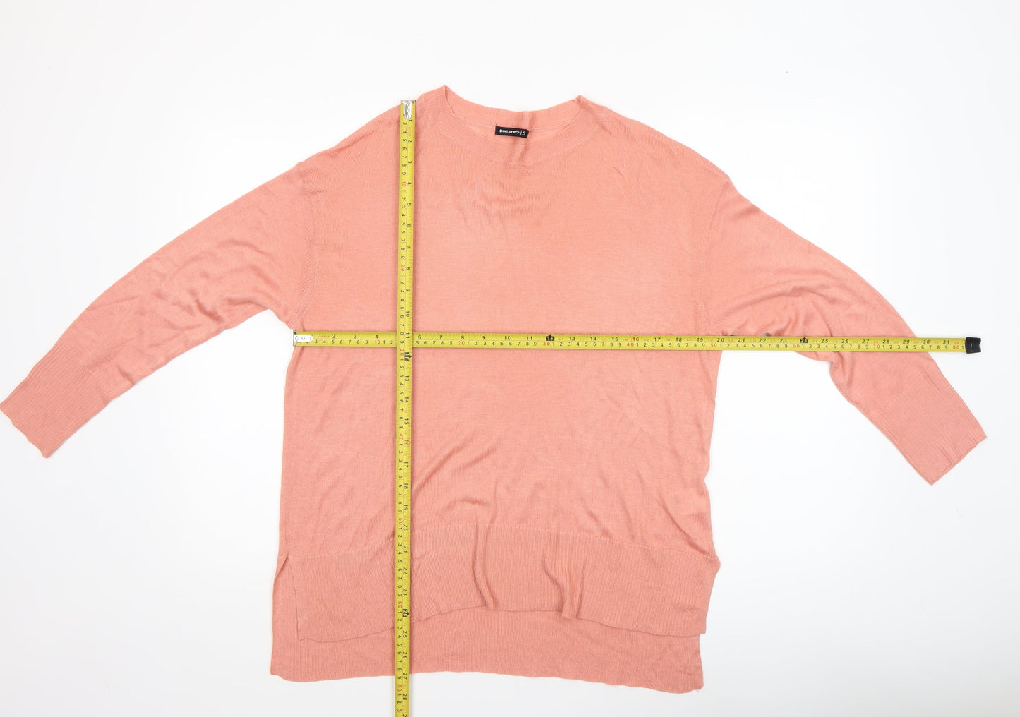 Encuentro Women’s Pink Knit Pullover Jumper Size S