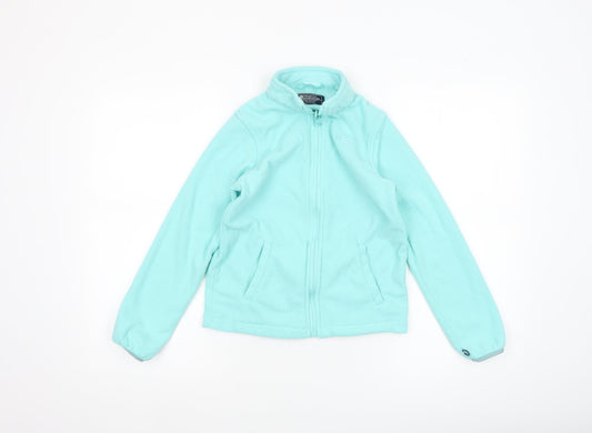 Mountain Warehouse Girls Blue Fleece Full Zip Jacket 9-10 Years Lightweight