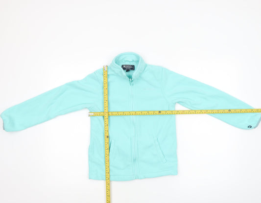 Mountain Warehouse Girls Blue Fleece Full Zip Jacket 9-10 Years Lightweight