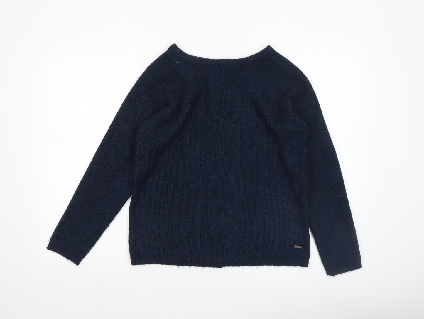Joules Women’s Navy Blue Cardigan UK 8 Long Sleeve Knit Jumper