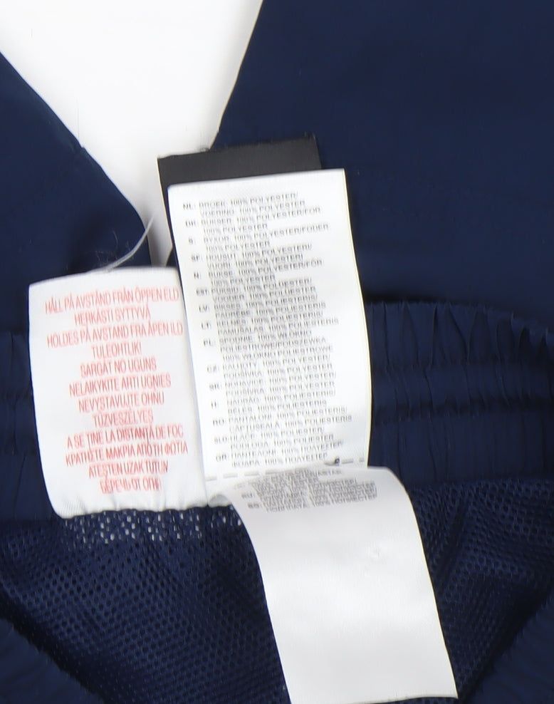 Adidas Boys Blue 4-5 Years Athletic Shorts with Stripes