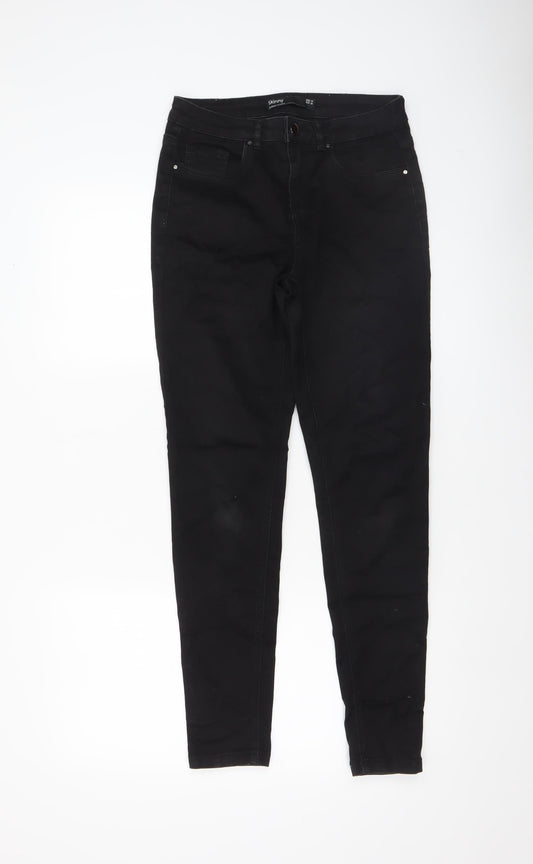 Dunnes Stores Women's Black Skinny Jeans Size 10 Slim Fit Denim