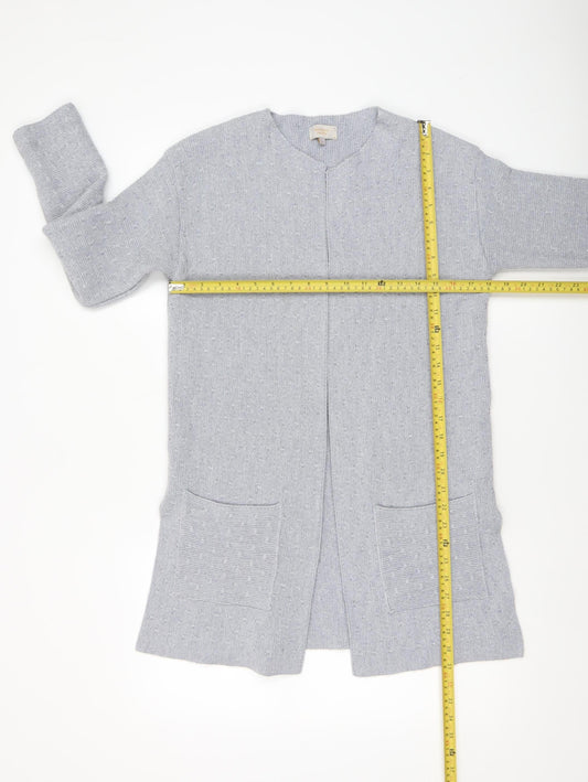 Modern Rarity Women’s Grey Long Cardigan S Wool Blend