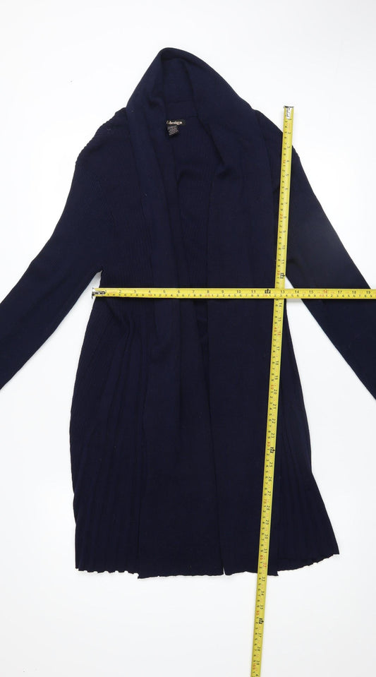 BY design Women's Blue Long Sleeve Knit Cardigan Size L