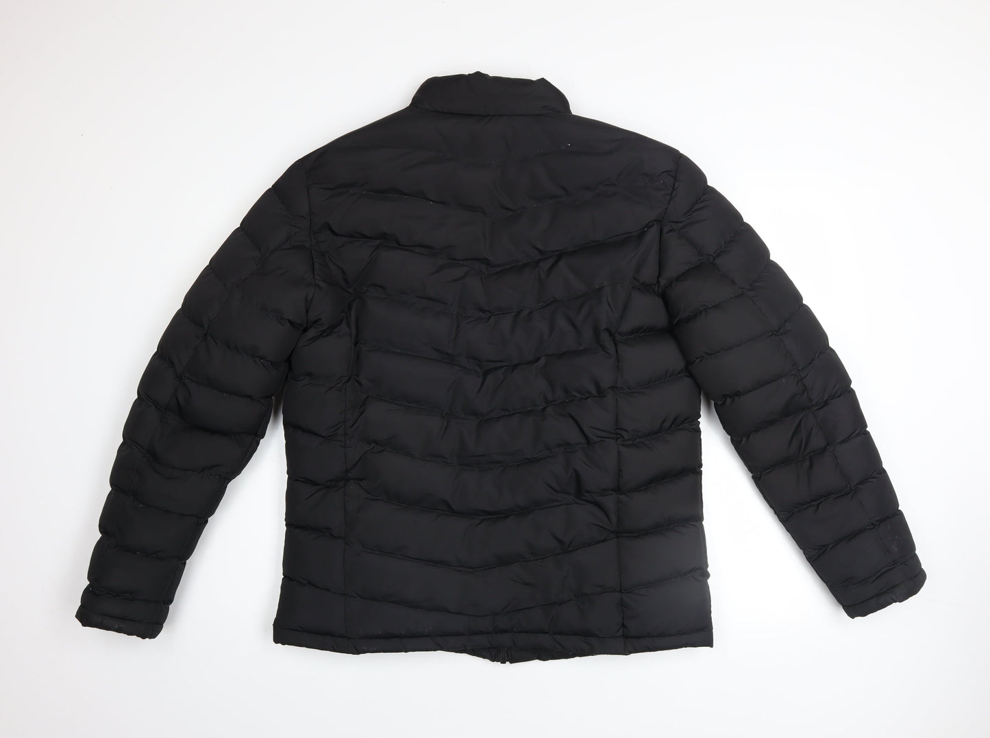 Brave Soul Men's Black Puffer Jacket L Regular Fit Winter Coat