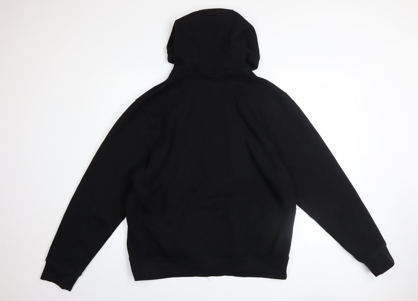 Nike Men's Black 2XL Full Zip Fleece Hoodie Sweatshirt