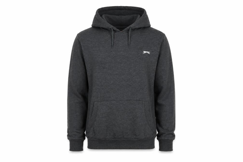 Slazenger Men's Grey Pullover Hoodie XS Regular Fit Fleece