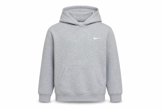 Nike Boys Grey Pullover Hoodie 12-13 Years Fleece Regular Fit