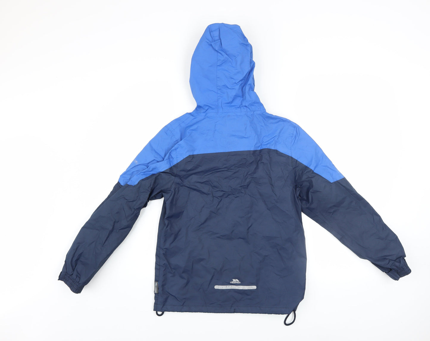 Trespass Boys Blue Waterproof Windbreaker Hooded Jacket 9-10 Years